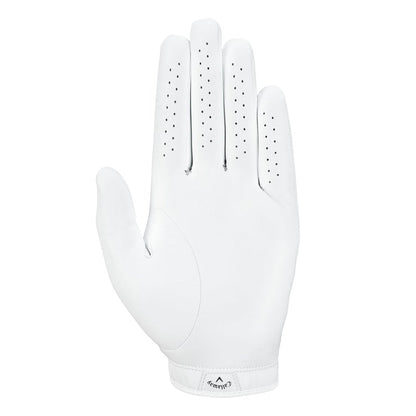 Callaway Golf Tour Authentic Glove (Standard, Medium/Large, White, Worn on Left Hand)