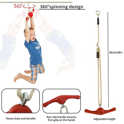 AMYESE Swing Spins - 360° Spinner Swing for Boys Girls Indoor Outdoor Twister Activity, Flip Toy for Teens Exercise, Build Kids Body Strength, Basement Playground Backyard Fun Accessory, Green