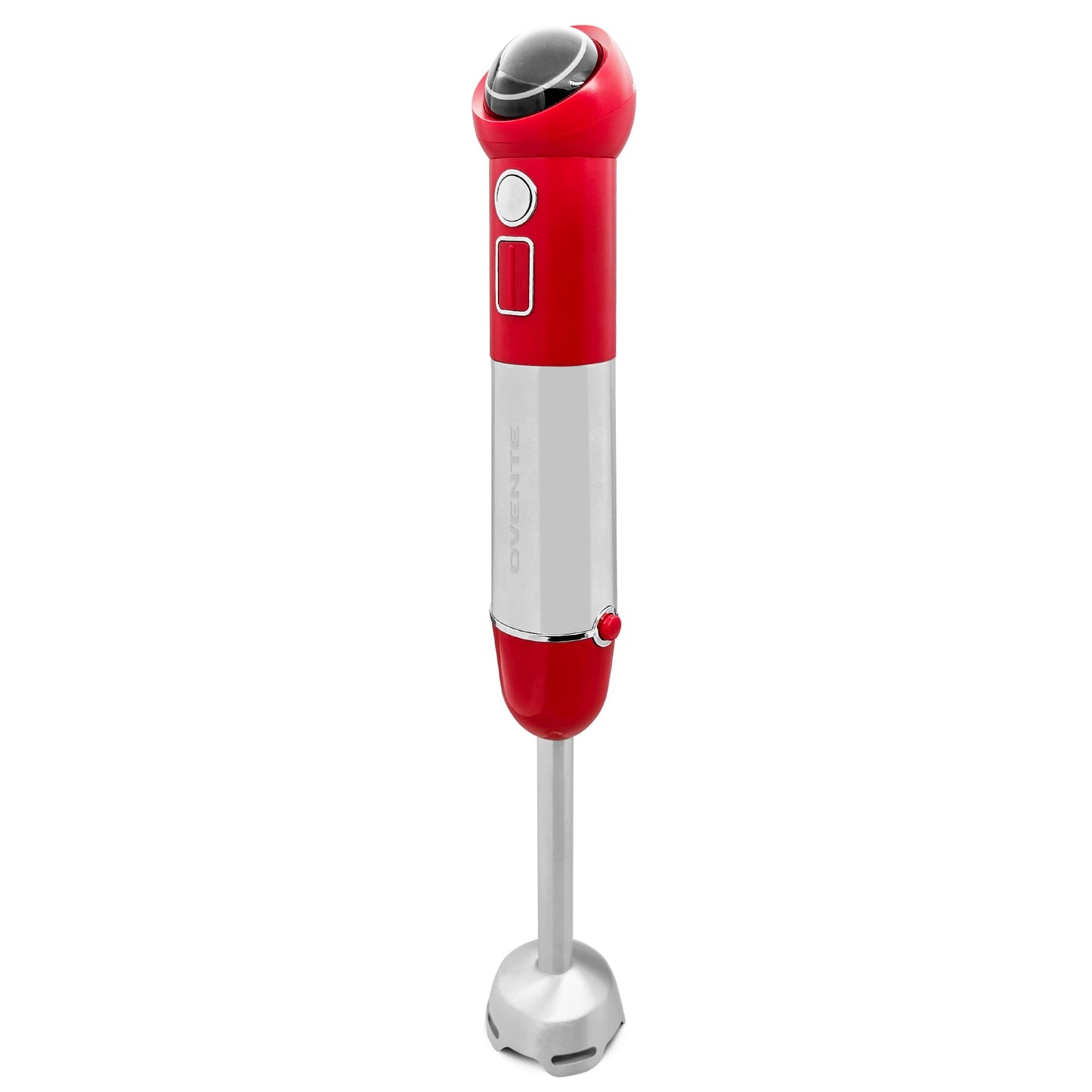 OVENTE Immersion Hand Blender, 300W Electric Handheld Portable Stick Mixer with 2 Mixing Speed and Stainless Steel Blades for Effortless Blending Smoothies, Shakes, Puree or Baby Food, Red HS560R