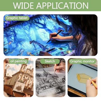 Artist Drawing Gloves for Right and Left Hand,Palm Rejection Digital Writing Gloves,Artist Glove With Two Finger
