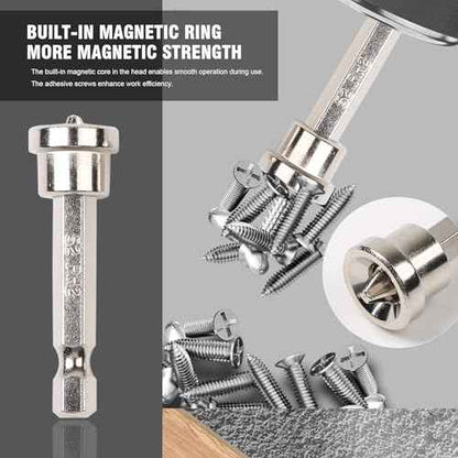 10pcs Magnetic Drywall Screwdriver Bits Set, PH2 Hexagonal Handle, 25mm x 5 Pcs & 50mm x 5 Pcs