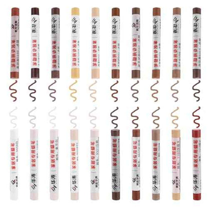 PATIKIL Furniture Repair Crayons, 6 Pcs Wax Wood Filler Sticks Wood Wax Crayons for Scratches, Wood Floor, Holes, Tables, Milky White