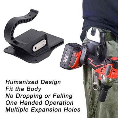 Drill Holster Holder Multi Tool Holster Cordless Power Tool Belt Clip Belt Hook Anti Drop Design for Cordless Impact Drills Wrench Tools 220lbs