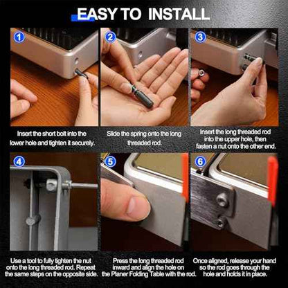 Planer Folding Table with 3 Pack 13-inch Planer Blades Heat Treated Replacement Knives Compatible with Dewalt Dw735 Dw735x Provides Additional 9 Inch Support on Each Side of The Dw735