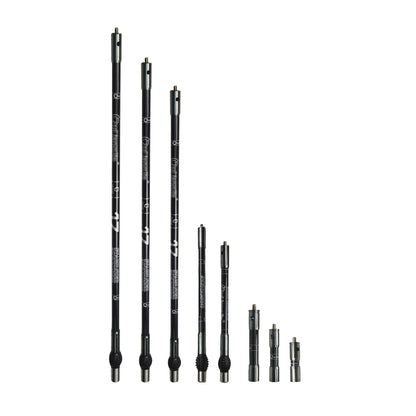 AMEYXGS Balance Bar Stabilizer 3/4/5/10/12/26/28/30 inch Carbon Fiber Bow Stabilizer Extension Pole Rod Bow Stabilizer Weight Silencer Damping for Recurve Bow and Compound Bow (Gray, 5 inch)