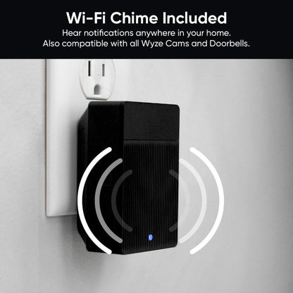 WYZE Wireless Duo Cam Video Doorbell (Chime Included), Battery Powered, 2K Full HD Video, 2 Cameras (People and Package), 2-Way Audio, Color Night Vision, Silver