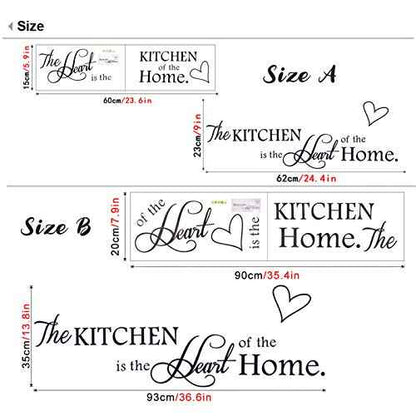 The Kitchen' Quote Wall Stickers Kitchen & Dining Room Wall Decal Vinyl Home D?cor (Size A)