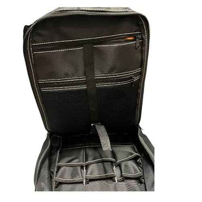 20-408 490mm Heavy Duty Polyester Tool Backpack with Plastic Base, Orange/Black