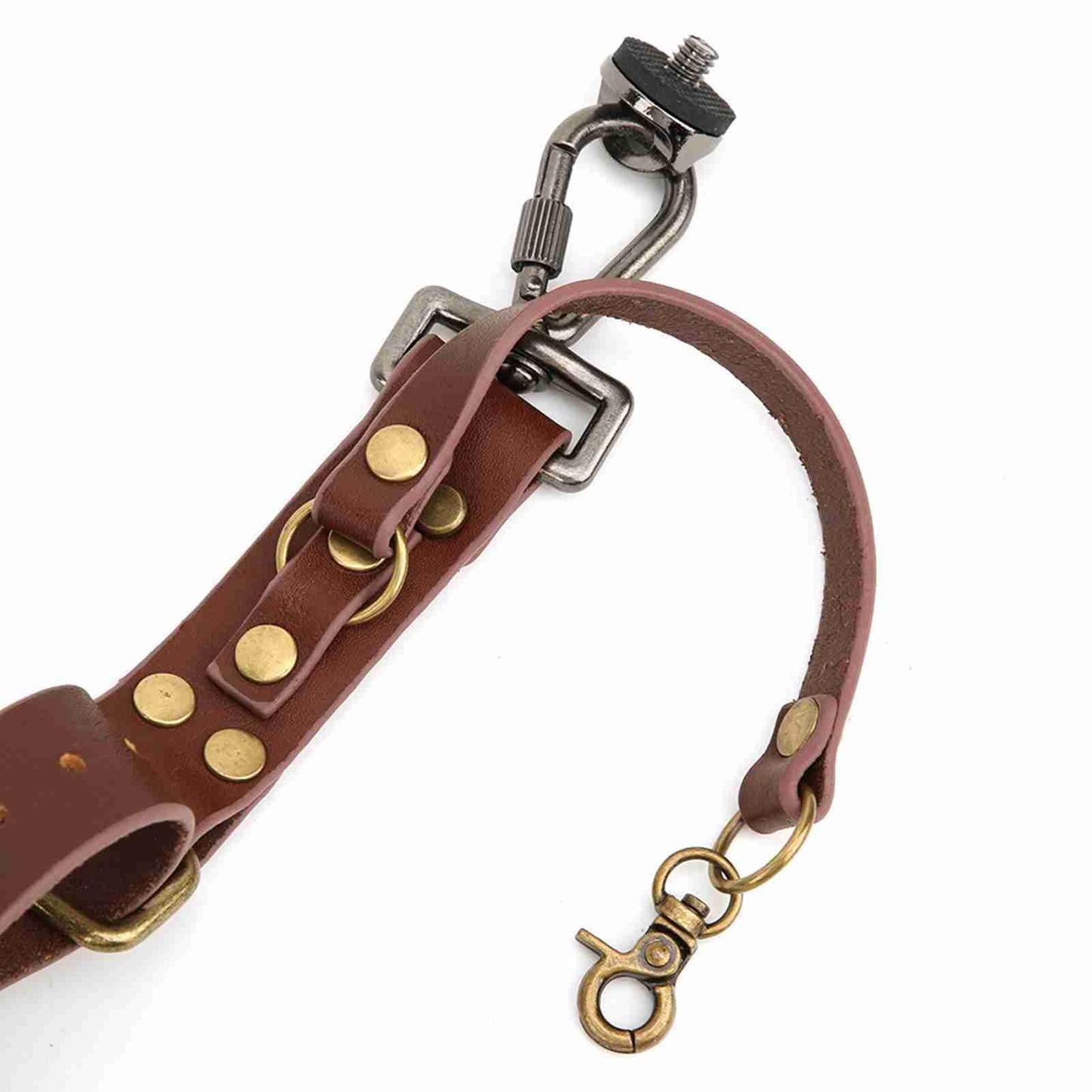 MEKOTRIN Dual Camera Harness & Leather Shoulder Strap Comfortable Carry for Two Cameras, Ideal for Hiking, Weddings and Travel, Adjustable 1/4" Standard Screw Compatibility (Shoulder Width: 13"-20")