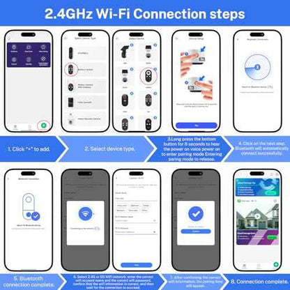 1080p Wireless Security Camera, 2.4GHz Wi-Fi Only, Color Night Vision, AI Human Detection, PIR Motion Detection, 2-Way Talk, Outdoor Surveillance Bullet Cam, No Solar Panel Included (2 Pack)