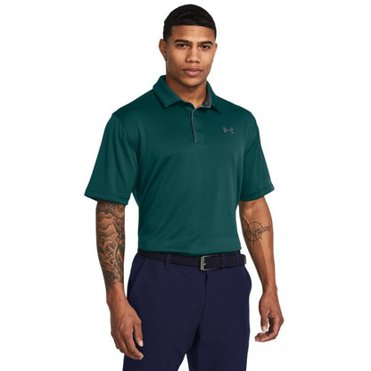 Under Armour Men's Tech Golf Polo, (449) Hydro Teal / / Pitch Gray, X-Large