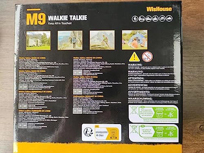 Wishouse Walkie Talkies for Adults Long Range-Rechargeable 4 Pack 2 Way Radios, Hiking Accessories Camping Gear Xmas Birthday Gift for Kids Family with Lamp,SOS Siren,NOAA Weather Alert,Easy to Use