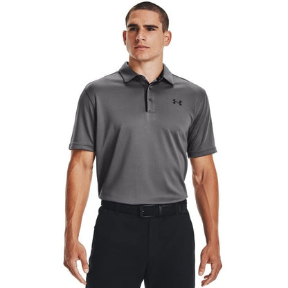 Under Armour Men's Tech Golf Polo , Graphite (040)/Black, Medium