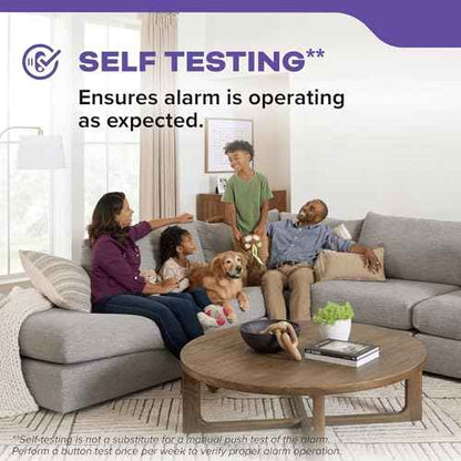 Kidde 10-Year Battery Smoke and Carbon Monoxide Detector, Test/Hush Button, Easy Install, No Wiring Needed, Reliable Fire and CO Safety, Includes Cloth, 30CUD10