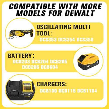 Case for Dewalt Oscillating Multi Tool: Hard Carrying Case Storage Organizer Tool Box for Dewalt 20V Max Cordless Multitool Oscillating DCS356 | DCS354 | DCS353 | Battery | Charger | Tool Accessories