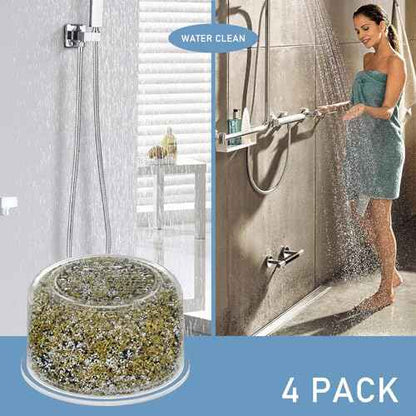 Shower Head Filter Replacement Cartridge Compatible with All Canopy Handheld & Fixed Filtered Shower Head, Shower Filter For Hard Water, 4 Pack