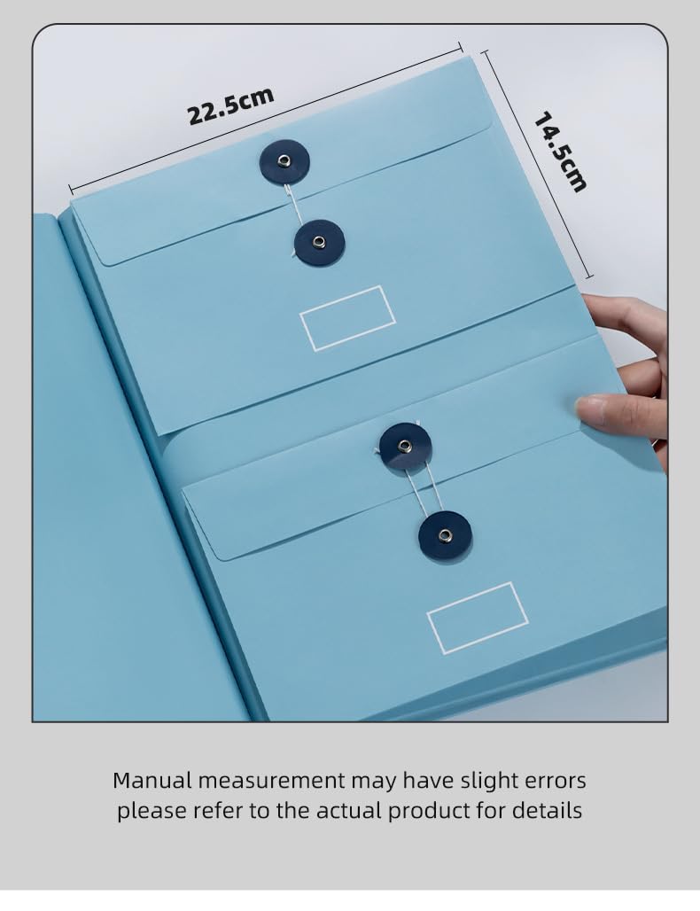 The Life Book Document Organizer - Binder for Important Documents, Document Organizer Foliofor Bills Checks Birth Certificates etc (Khaki)