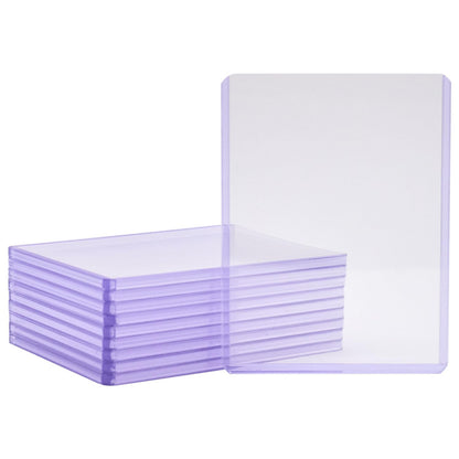Platinum Protectors 100pt Toploaders Trading Card Protectors (10-Count) - Clear Hard Plastic Top Loader Sleeves for Autos, Refractors, etc