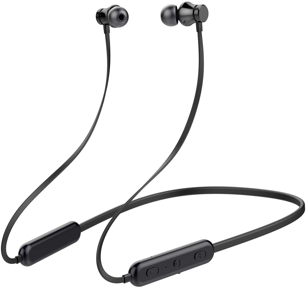 KLOKOL Bluetooth Headphones Neckband 20Hrs Playtime V5.0 Wireless Headset Sport Noise Cancelling Earbuds w/Mic for Gym Running Compatible with iPhone Samsung Android