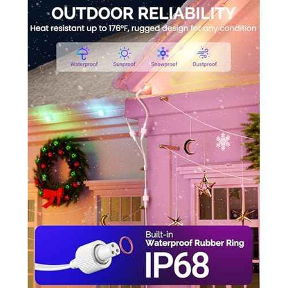 10FT Extension Cable (3-Pack), 3-Pin Extension Cord for Govee Permanent Outdoor Lights Series & Dots String Lights, Compatible with H705 A/B/C, H705 D/E/F, H706 A/B/C, H703 A/B, H805 A/B/C