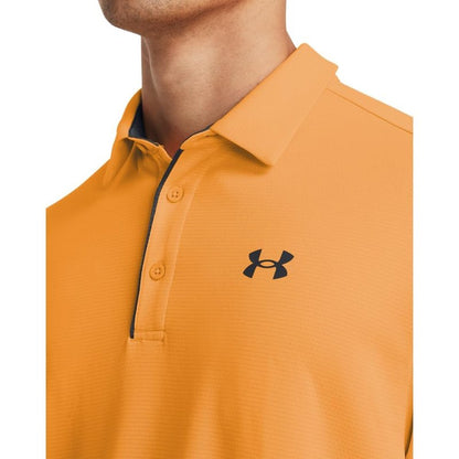 Under Armour Men's Tech Golf Polo, (803) Nova Orange / / Pitch Gray, 3X-Large Tall