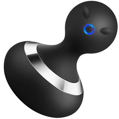 Cordless Electric Massager with 10 Powerful Vibrations, Rechargeable Handheld Neck Massager (Black)