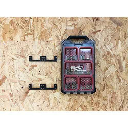 StealthMounts Mounting Cleats for Milwaukee Packout (6 Pack) Black | Mounting Cleats for Milwaukee Packout | Made in The UK