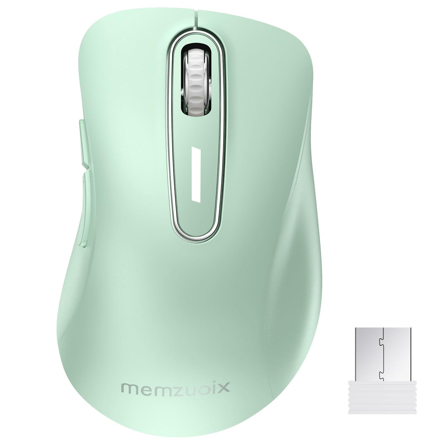 memzuoix 2.4G Wireless Mouse, 1400 DPI Mobile Optical Cordless Mouse with USB Receiver, Portable Computer Mice for Laptop, PC, Desktop, MacBook, 5 Buttons, Red