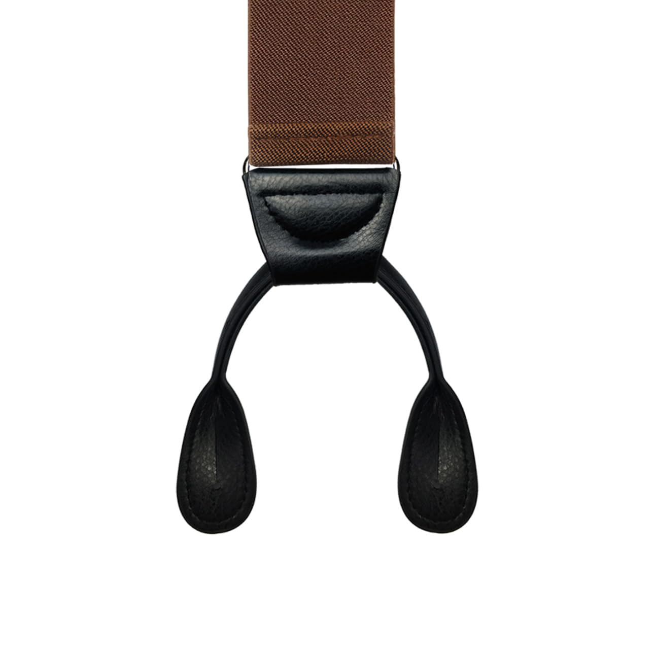 AmazingSky Men's 2" Wide Y-Back Adjustable Elastic Button End Suspenders,Tuxedo Braces for big and tall with 52" Length,Camel