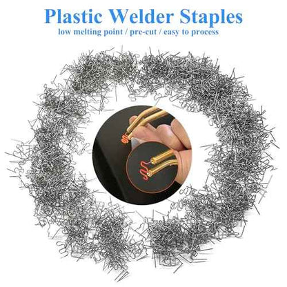 1000pcs 0.8mm Wave Hot Staples Welding Rods Supplies for Plastic Welder Gun to Fix Repair Car Bumpers, Plastic Cracks