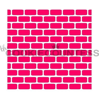 The Cookie Countess Brick Wall Stencil