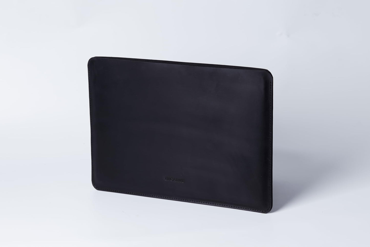 Black Leather Laptop Case Made for 15in MacBook Air Sleeve - Carrying Protective Sleeves Compatible with MacBook Air 15" M2 M3 M4 A2941 А3114 A3241 2022 2023 2024 2025, Genuine Vintage Leather, Black