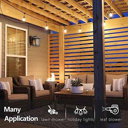Outdoor Porch Lights with GFCI Outlet, Bronze Exterior Lights Fixture for House, Outside Wall Lights Wall Mount with Water Ripple Glass, Waterproof Patio Wall Sconce for Garage, Front Door
