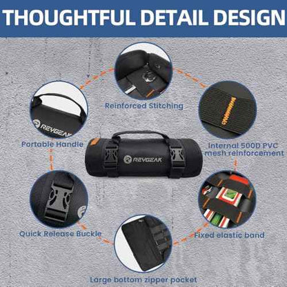 Tool Roll Organizer with Stand-up Baffle,1680D PVC Motorcycle Tool Roll Bag, Heavy duty Wrench Roll with Mesh Zipper Pocket,Roll Up Tool Bag for Motorcycle, Car, Pickup, ATV/UTV, Bicycle or Hobbyist