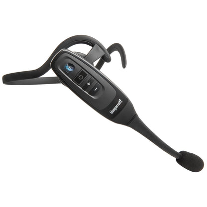 BlueParrott C400-XT Mono Bluetooth Wireless Headphones 96% Noise Canceling Trucker Headset with Mic, Convertible Over Head to Behind Neck Style with 300 ft. Wireless Range, 24 hrs. Talk Time, Black