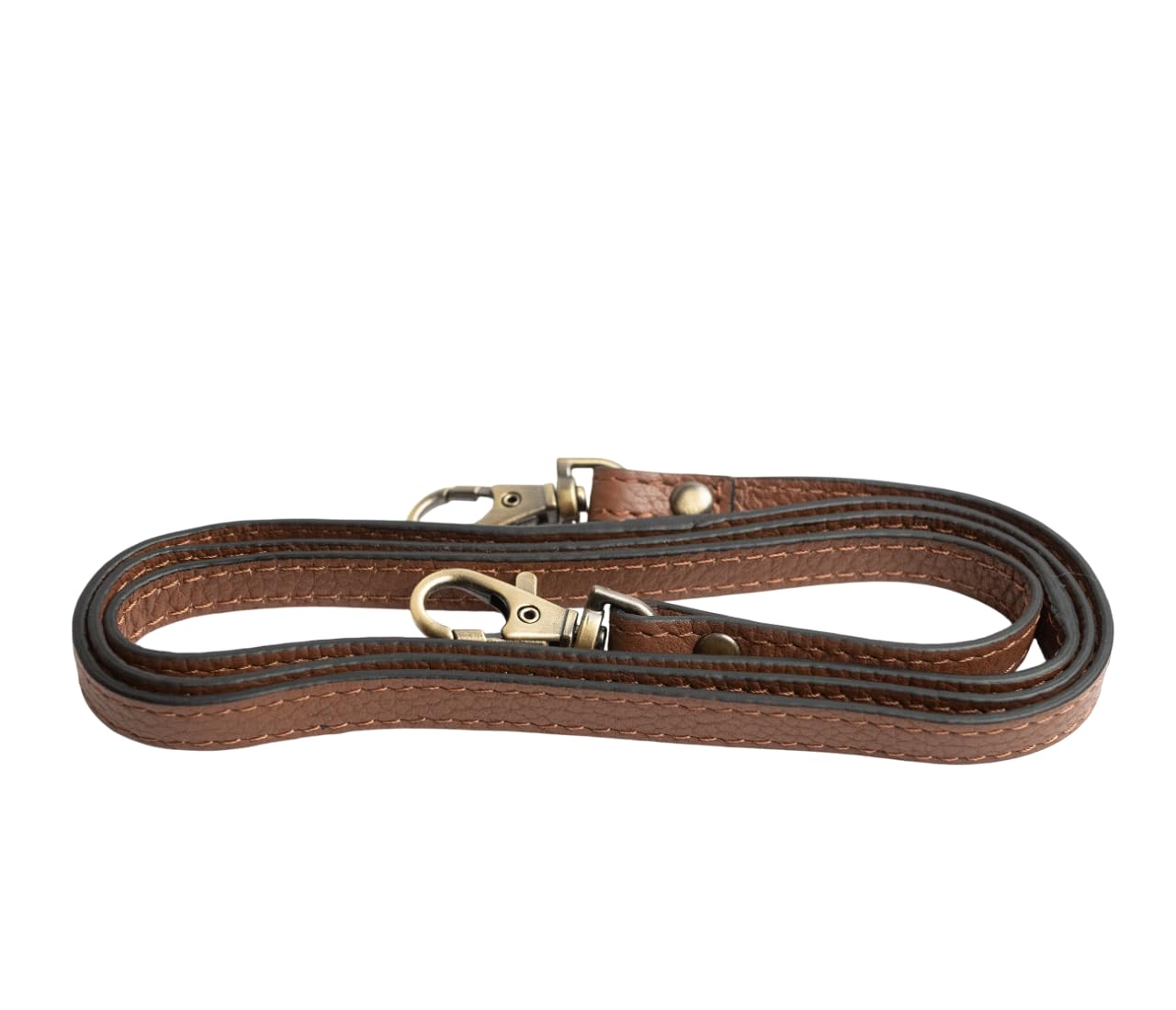 DANEAULT Fun and Flirty Pebbled Crossbody/Clutch Strap – Interchangeable Leather Strap for Crossbody & Clutch Bags – Durable & Stylish – Women's Accessories - Chestnut