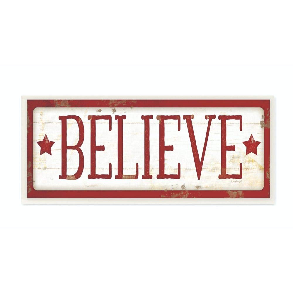 Stupell Industries Holiday Christmas Word Design Wall Plaque