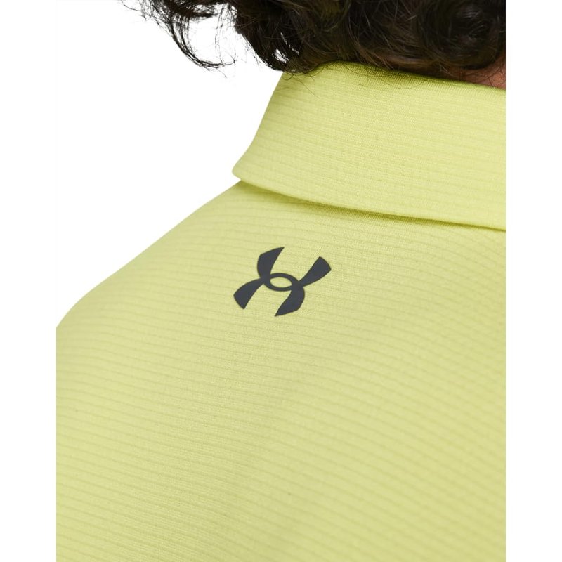 Under Armour Men's Tech Golf Polo, (727) Sonic Yellow / / Pitch Gray, Large