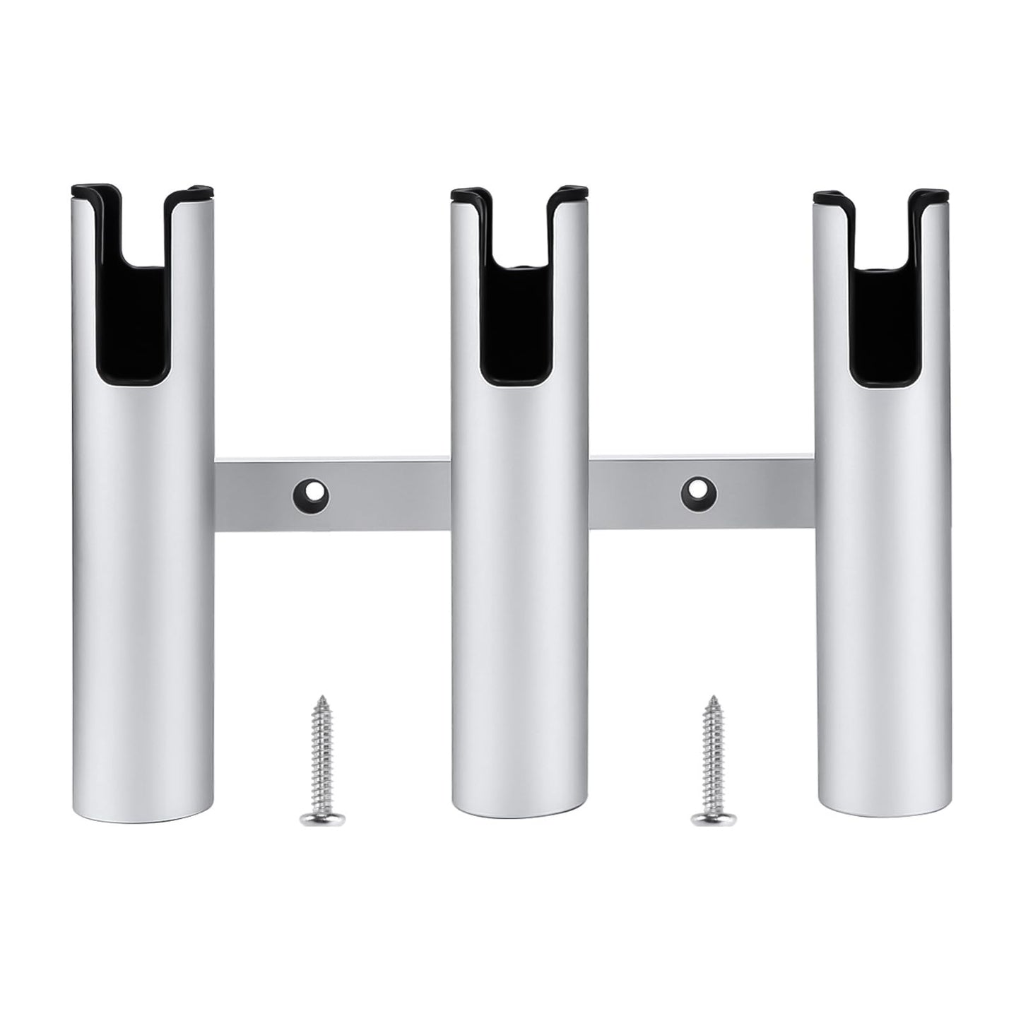 Marinebaby Fishing Boat Rod Holder Aluminum,3 Link Tube Aluminum Rod Rack, Suit Boats & Yacht