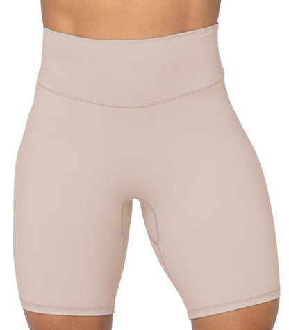 Sunzel No Front Seam High Waist Biker Shorts for Women, Squat Proof Yoga Workout Gym Bike Shorts 8" Inseam Creamy Skin X-Small