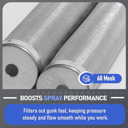 5-Pack 730-067 60 Mesh Fluid Manifold Filter, Compatible with Titan 440 Paint Sprayer, 540, 640, 740, 1040i, 640i, 840i, Elite 2000, PowrPin 3500 5500, Paint Sprayer Parts Replacement