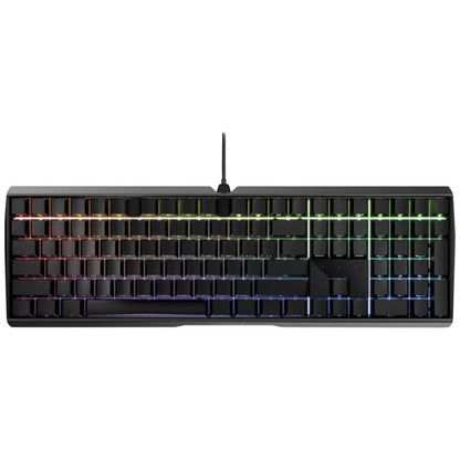 Cherry MX Board 3.0 S Wired Mechanical Keyboard | Front Face Lettering | RGB Lighting | Aluminum Housing MX Red Silent Switches for Gaming and Office