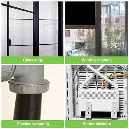 1 Pcs Blackout Tape 1.2 Inch x 66 Feet, 100% Light Blocking for Electronics, LED Covers, Windows, Aquariums, and More