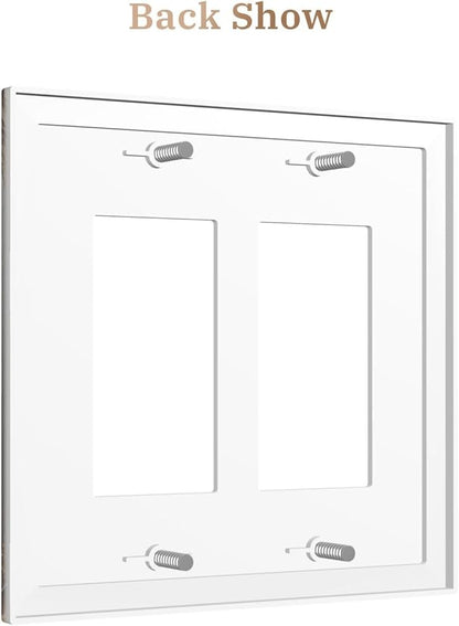 Decorative Art Light Switch Covers Elegant Rose Bouquet Art 2 Gang Dual Rocker Outlet Switch plate Faceplate GFCI for Home Decor