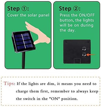 OZS 2PK 240LED 95FT Solar String Lights Outdoor Waterproof | Solar Christmas Tree Lights with 8 Lighting Modes Solar Light Outdoor for Xmas Party Garden Tree Christmas Decorations (Red&Cool White)