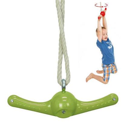 AMYESE Swing Spins - 360° Spinner Swing for Boys Girls Indoor Outdoor Twister Activity, Flip Toy for Teens Exercise, Build Kids Body Strength, Basement Playground Backyard Fun Accessory, Green