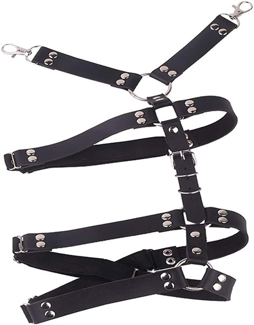 Leather Leg Harness Punk Black Garters Belts Rave Club Party Thigh Holster Leg Chain Body Jewelry for Women