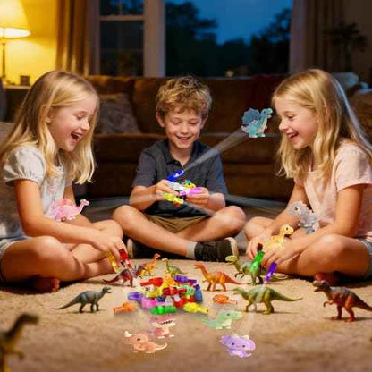40 Pack Dinosaur Party Favors£¬Dinosaur LED Light Up Finger Lights Glow in the Dark Finger Flashlights Bulk for Kids Girls Boy Classroom Prizes Birthday Christmas Stocking Stuffers Gifts Party Favors
