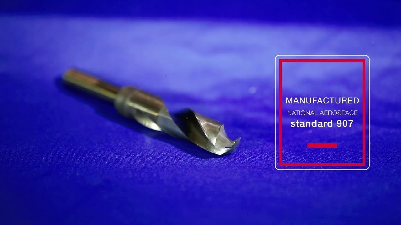 Drill America - DWDCO1-1/8 1-1/8" Reduced Shank Cobalt Drill Bit with 1/2" Shank, DWDCO Series