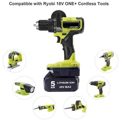 ELEFLY DM18RL Battery Adapter Converter Compatible with 20V Batteries & M-18 Battery, Compatible with Ryobi 18V Batteries ONE+ Tools P108 ?P189 P190 P197 PBP005